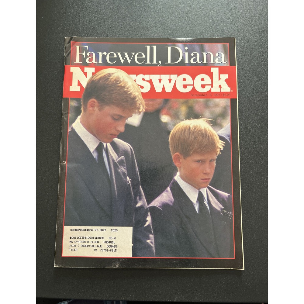Newsweek Magazine: September 15, 1997 - Farewell Diana, Prince Harry & William